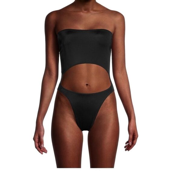 Norma Kamali Strapless One-Piece Swimsuit - Picture 1 of 2